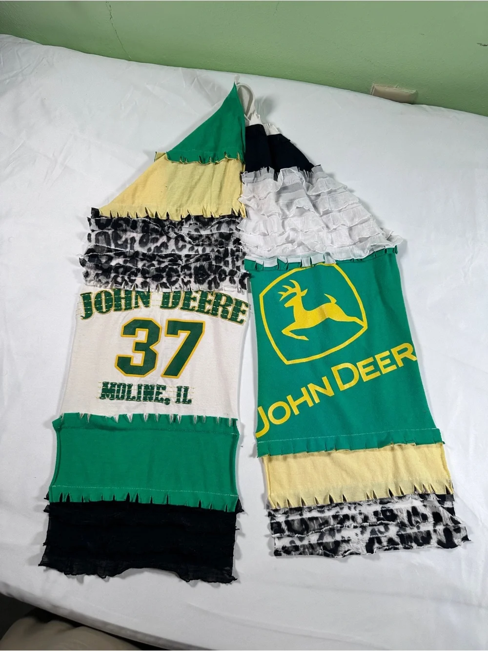 Reworked Patchwork Scarf / Upcycled T-Shirt Scarf